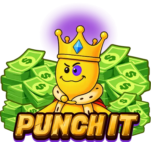 Boxer and treasure artwork from the Punch It interface